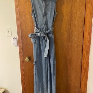 Universal Thread Blue Denim Jumpsuit